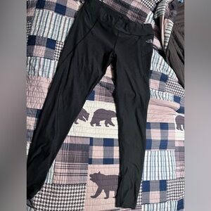 Heather Black Full Length North Face Leggings